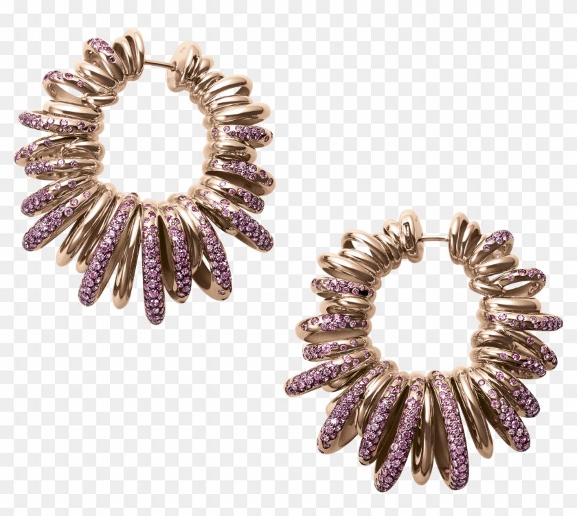 Sole Collection Pink Gold And Pink Sapphire Earrings - De Grisogono #959151