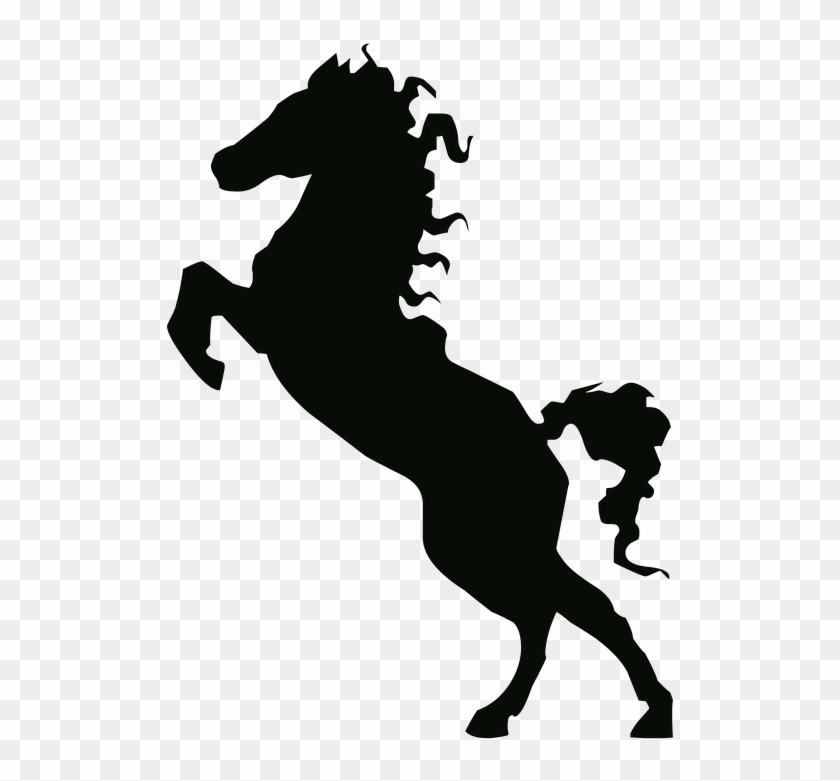 Simple Dragon Outline 16, Buy Clip Art - Stallion Silhouette Png #961217