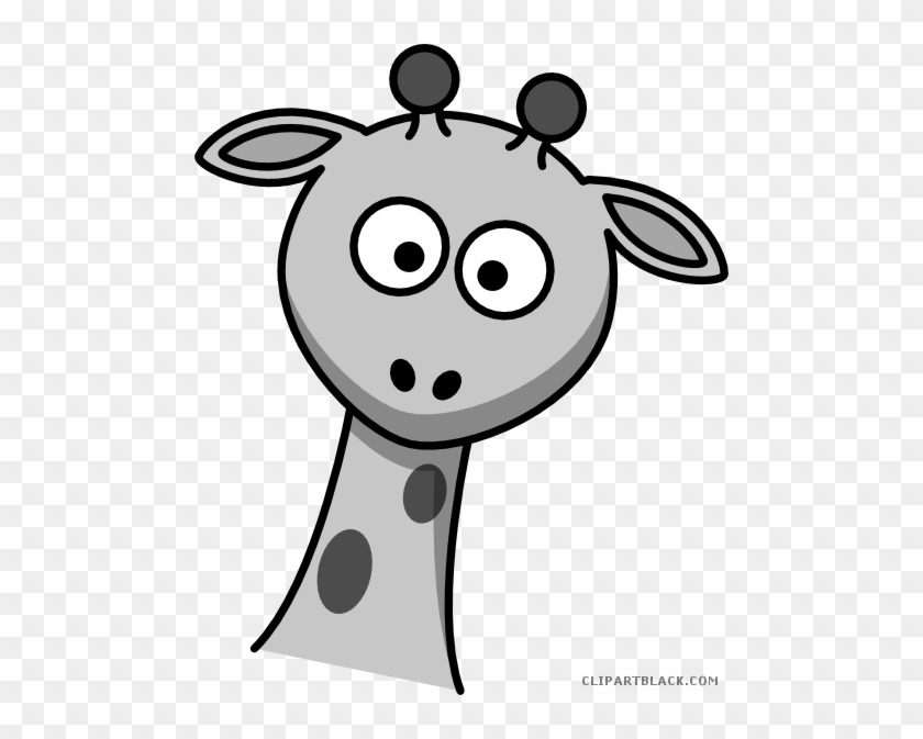 Cartoon Giraffe Animal Free Black White Clipart Images - Love My Daddy ...