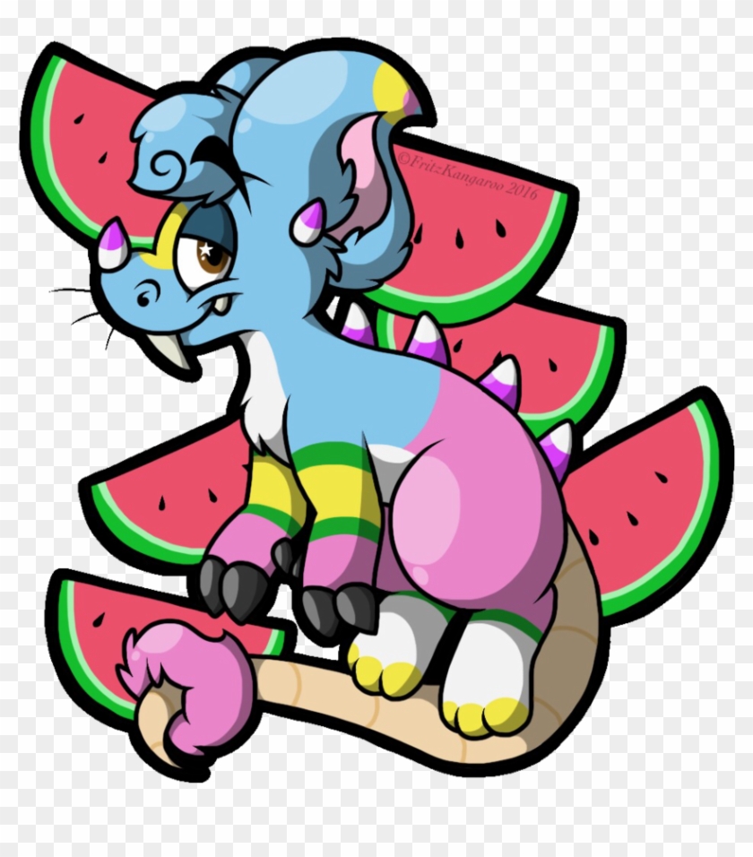 Watermelon Baby By Fritzkangaroo - Cartoon #963734