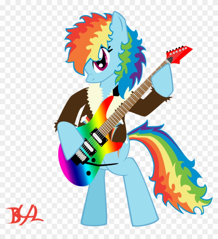 Rockin' Rainbow Dash By Bronybiscuitbites Rockin' Rainbow - Rainbow #964213