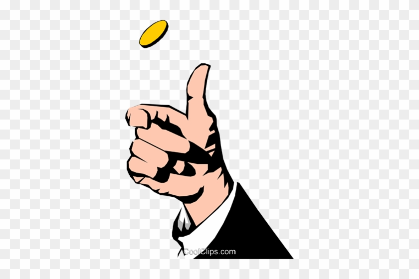 Coin Clipart Illustration - Tossing A Coin #964406