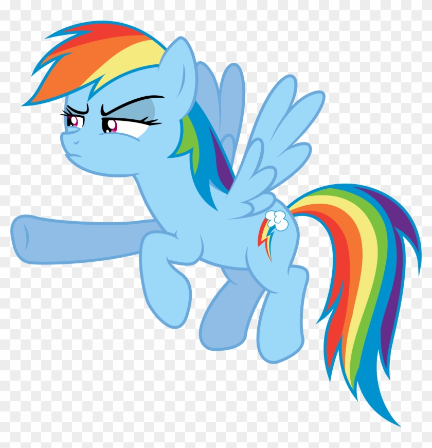 Suspicious Rainbow Dash By Rainbow Dash Scared By - Vectorbase #965387