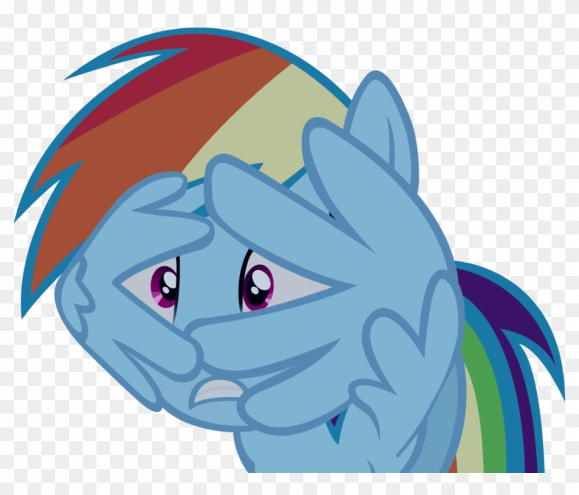 Scared Rainbow Dash Vector By Skirider7 - Mlp Scared Rainbow Dash #965488