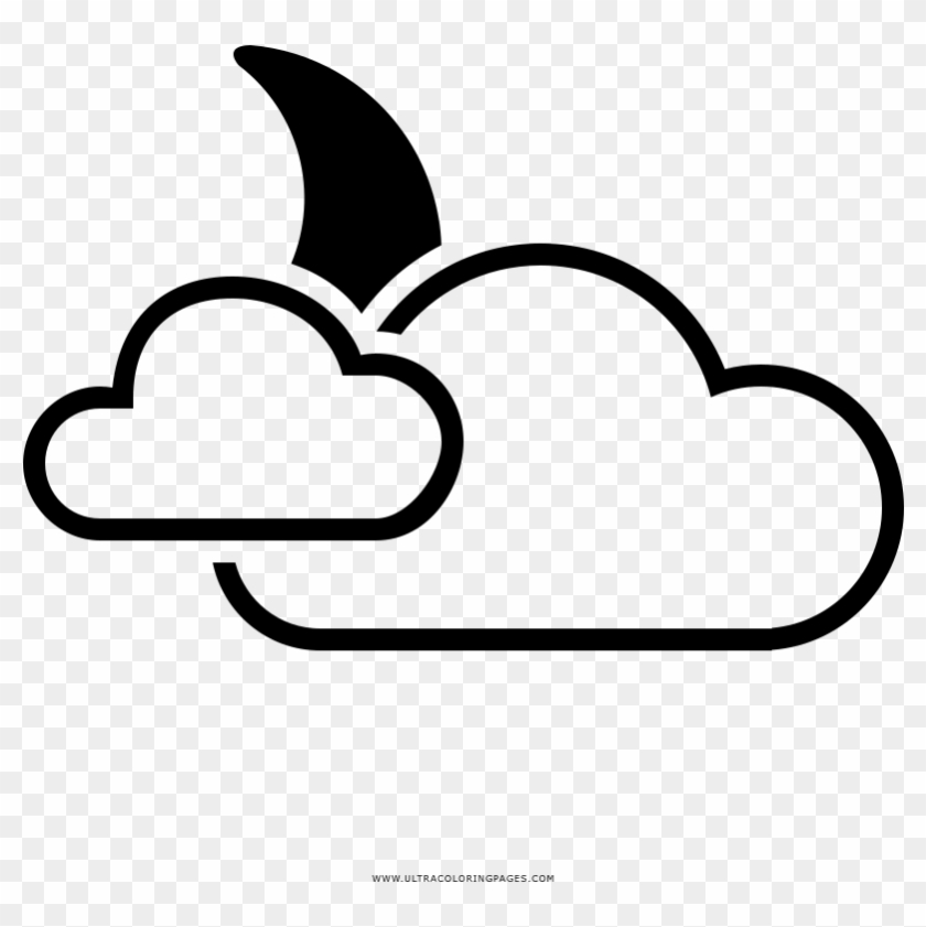 Mostly Cloudy Coloring Page - Mostly Cloudy Coloring Page #966096