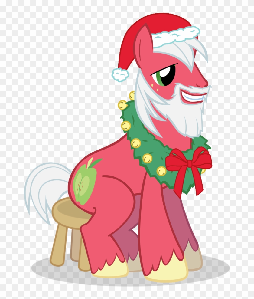 Big Macintosh Santa By Anarchemitis - Новогодний Фон С Пони #966522