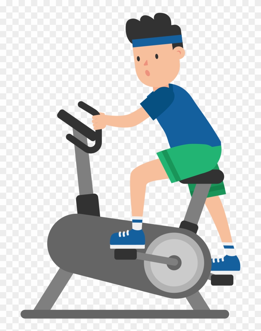 Open - Exercise Bike Cartoon - Free Transparent PNG Clipart Images Download