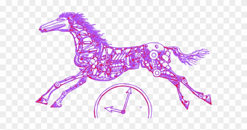 Purple Horse Clip Art At Clipart - Clip Art #967279