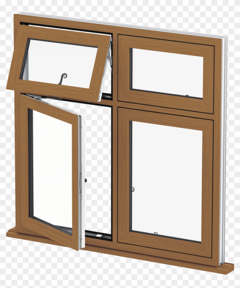 Golden Oak Flush Casement Window Norwich - Casement Window #967525