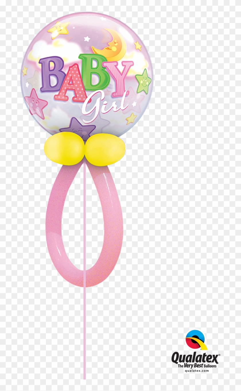 Dummy Balloon Pink - Baby Girl Bubbles #968510