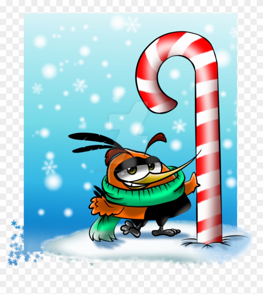 Bubbles And The Big Candy Cane By Oceanegranada - Illustration #969185