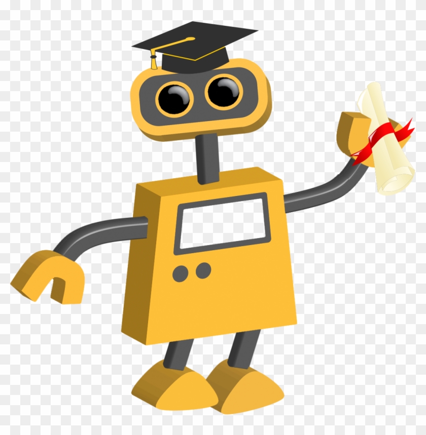 Grad Bot Robot With Graduation Cap Free Transparent Png Clipart Images Download - roblox graduation cap