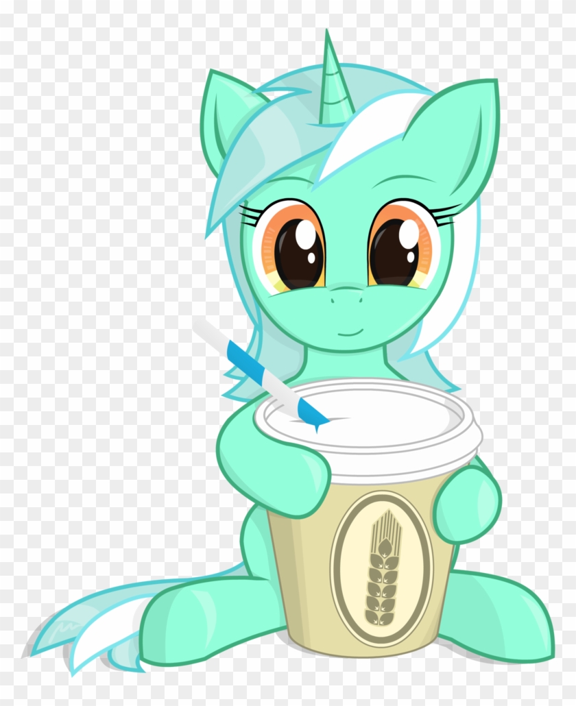 Negasun, Cup, Cute, Drink, Lyrabetes, Lyra Heartstrings, - Digital Art #970206