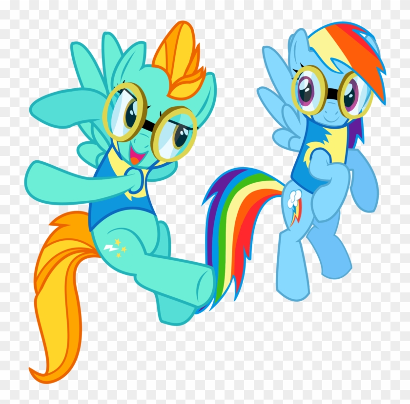 Lightning Dust And Rainbow Dash Vector By Missy12113 - Lightning Dust ...