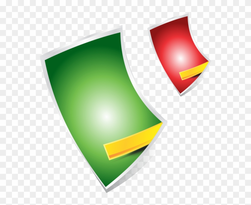 Red Green Shape With Ribbon, Shape, Tutorial, Css Ribbon - Free Png Shapes #971085