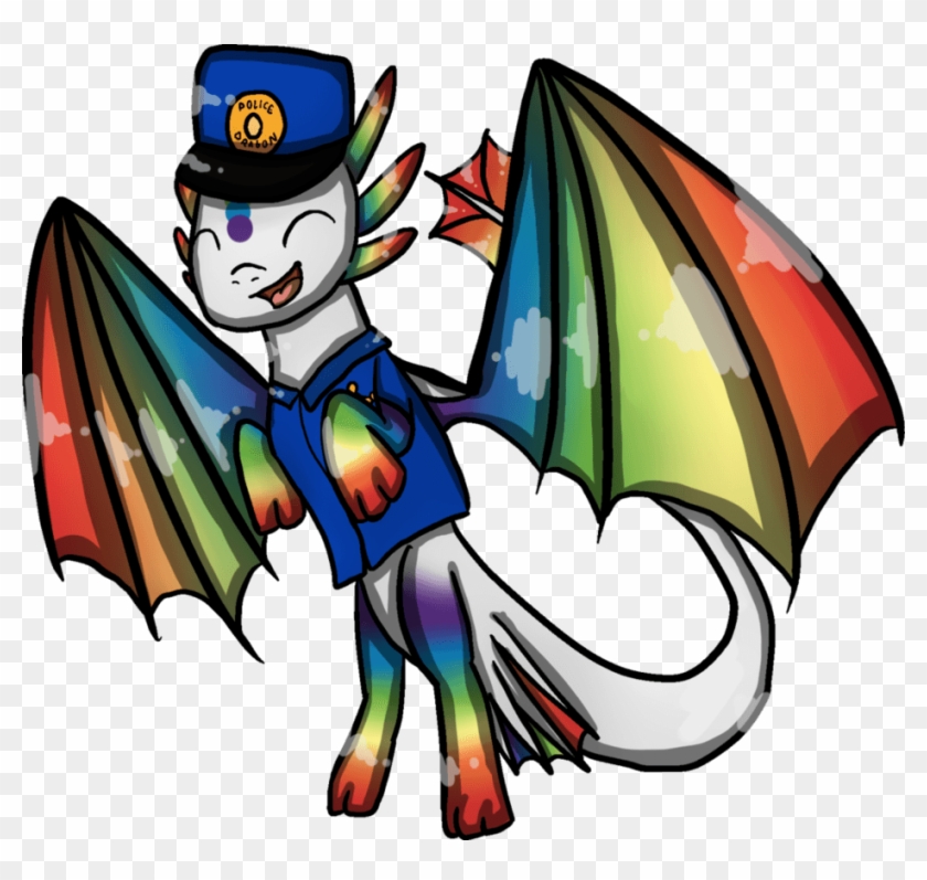 Police Dragon Colorido By Babywitherboo On Deviantart - Dragon Police Cartoon #972386