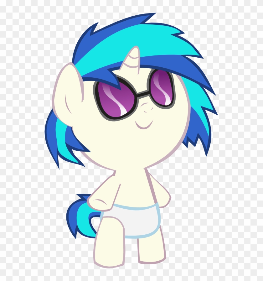 Cute Djpon3 Foal2 Sunglasses Version By Megarainbowdash2000 - Cartoon #974711