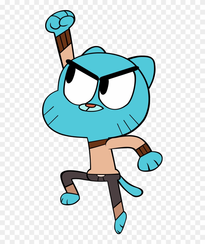 Gumball Shoryuken By Megarainbowdash2000 - Digital Art - Free Transparent  PNG Clipart Images Download