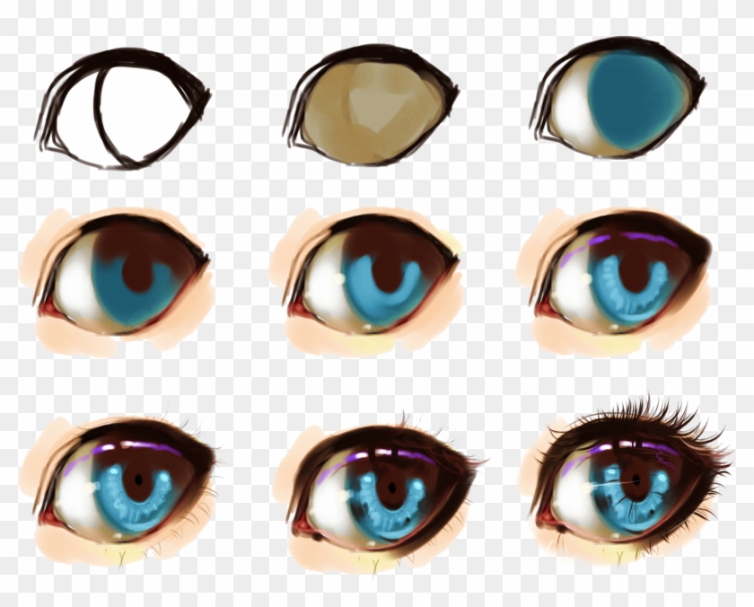 Some Help For Drawing Eyes  Anime Eyes Digital Art  Free Transparent PNG  Clipart Images Download