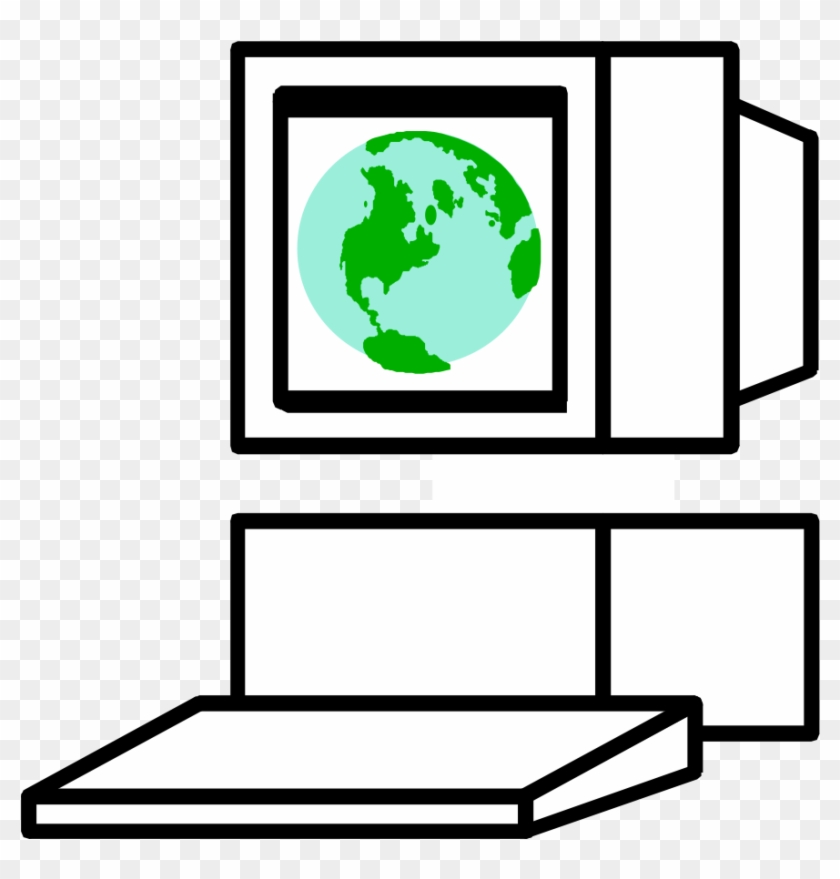 This Free Clip Arts Design Of Computer Globe - Clip Art #975070