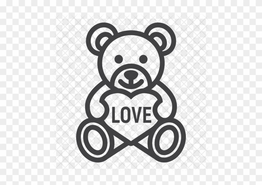 Teddy Bear Icon - Vector Graphics #975215