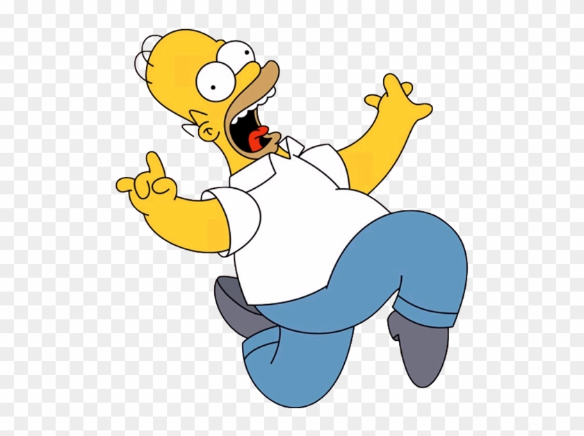 Homer Simpson Bart Simpson Maggie Simpson Clip Art - Homer Simpson Skipping #976473