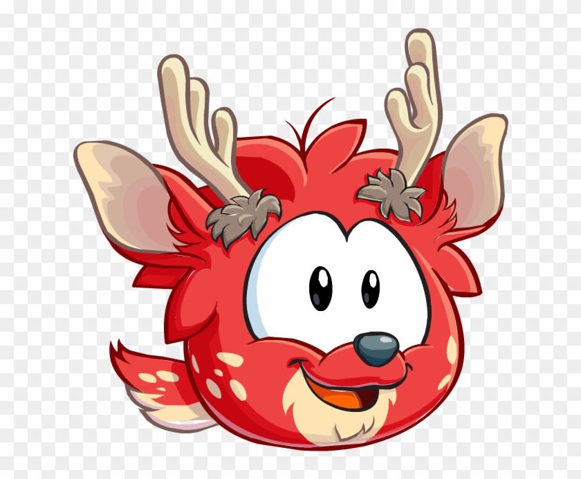 Red Deer Puffle - Imagenes Club Penguin Puffles #976572