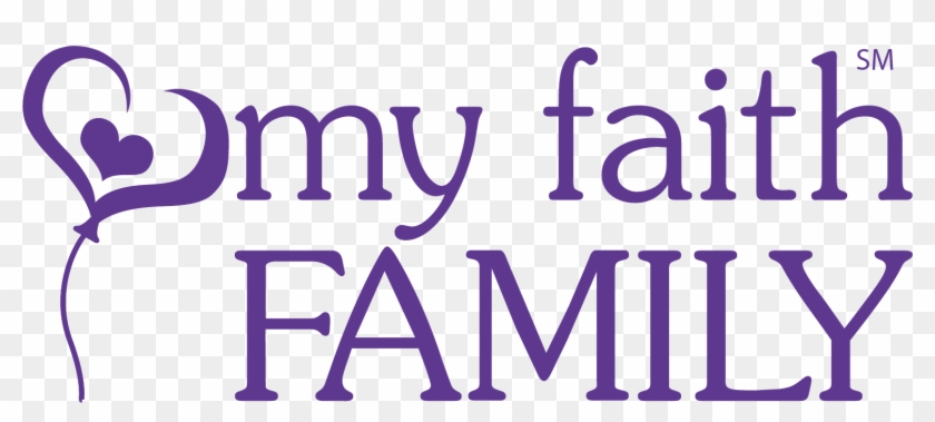 My Faith Family Logo No Tag Purpleheart Cutout - Gather Together In My Name #977204