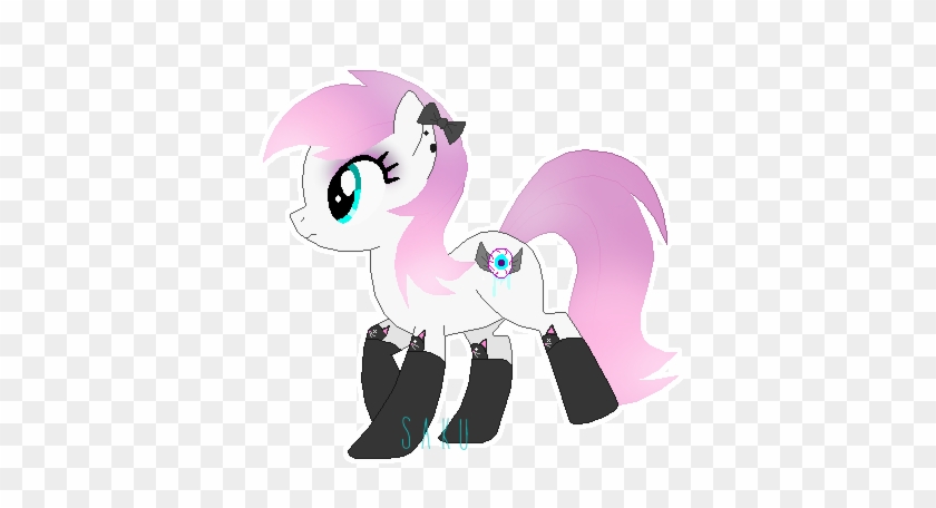 Mlp Pastel Goth 15 Points By Sakuadopts - Cartoon - Free Transparent PNG  Clipart Images Download