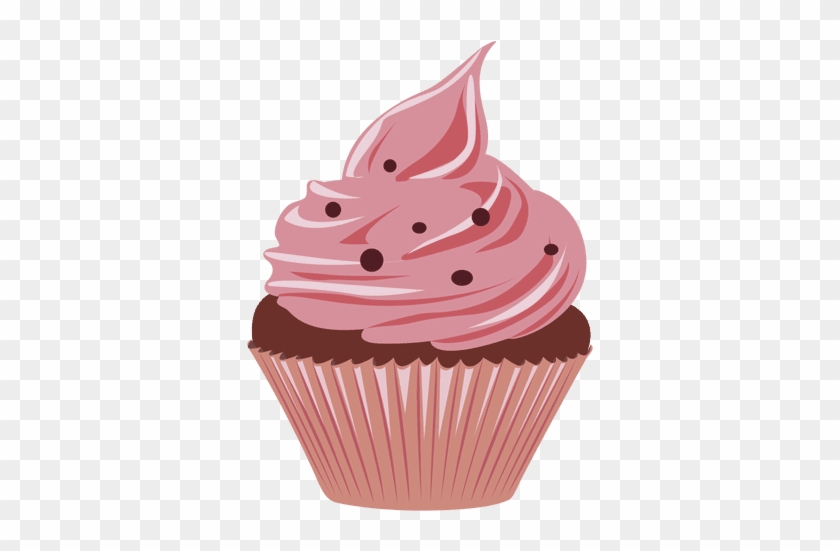 Cherry Cupcake Illustration Transparent Png - Cupcake Illustration Transparent #979052