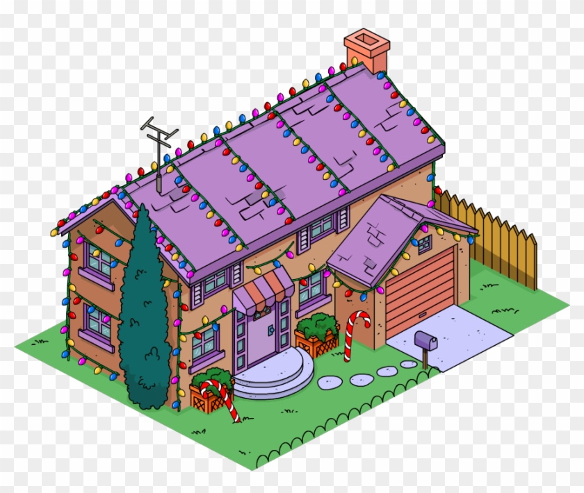 Tasteful Festive Flanders House Xmas Message - Ned Flanders House Layout #979224