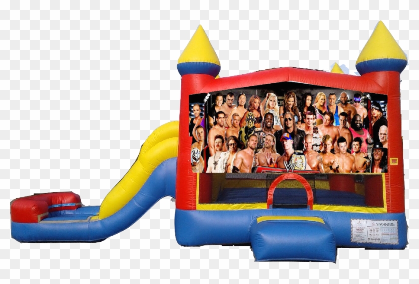 Water Slide Castle Combo Side Slide Wwe $180/day - Inflatable #980219