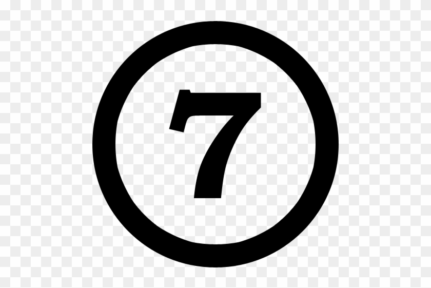 The Number 7 Or Seven Of Anything - Clock Icon Png - Free Transparent ...