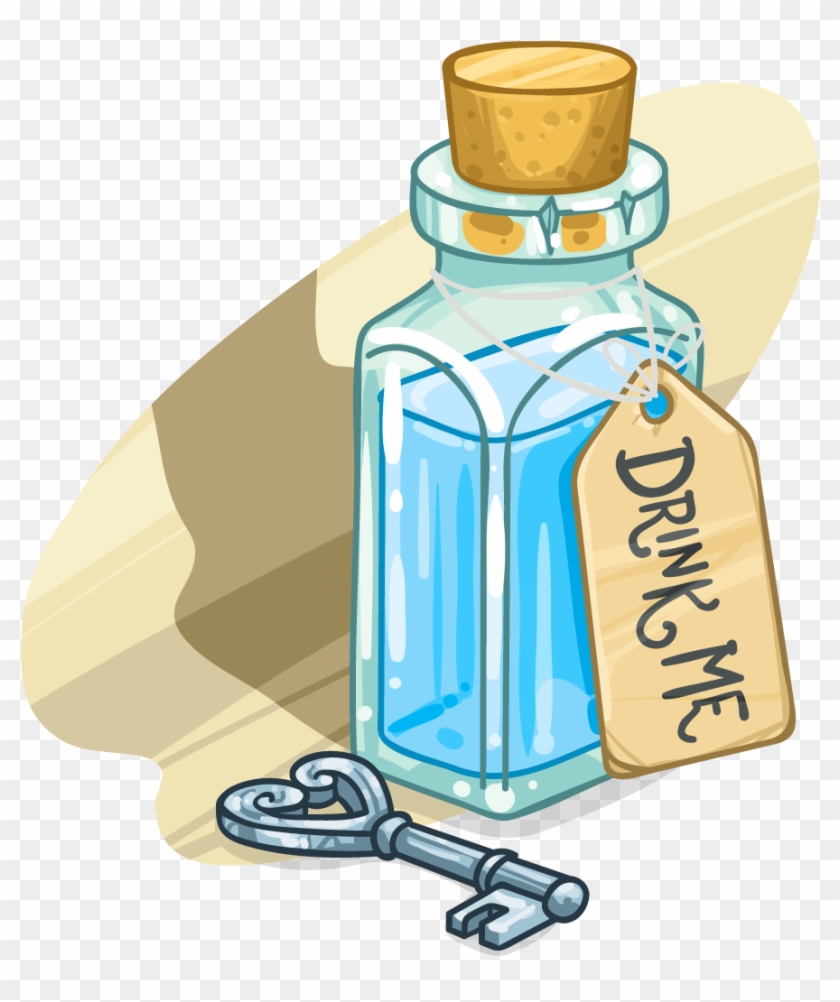 Bottle Clipart Drink Me Pencil And In Color Bottle Alice In