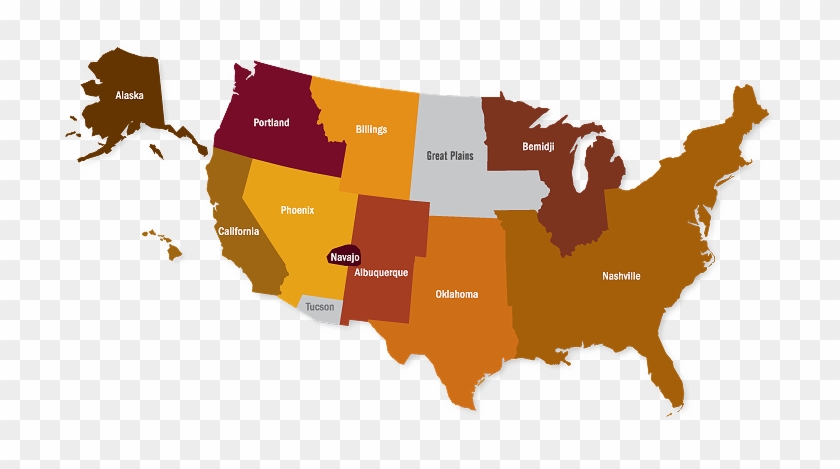 Self-governance Tribes Map - 1960 Cigarettes #986527