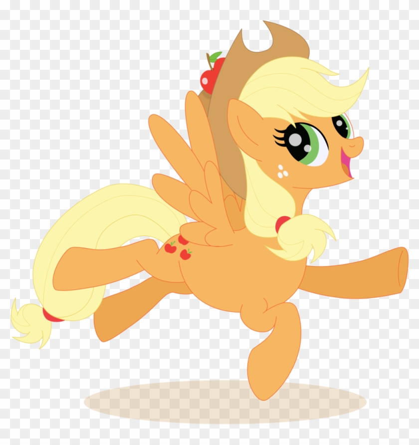 Pegasus Applejack By Elsdrake Pegasus Applejack By - Mlp Applejack With Wings #987735