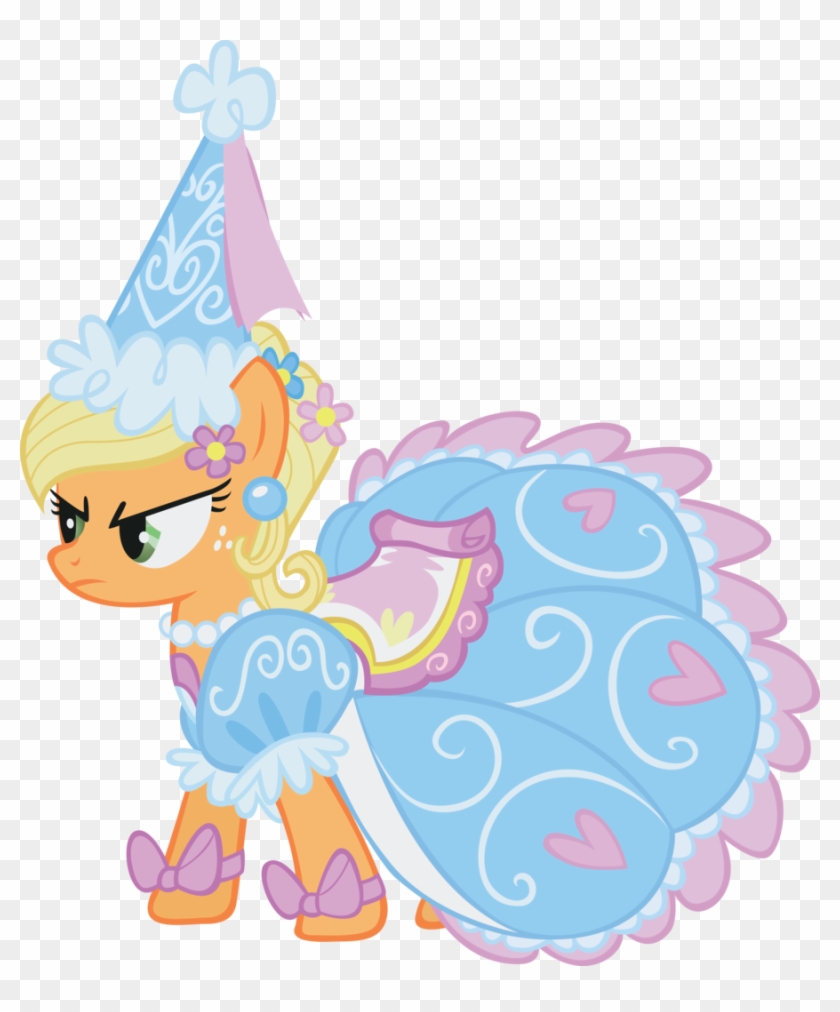 Fru Fru Applejack By Tecknojock Fru Fru Applejack By - Applejack Wearing A Dress #988212