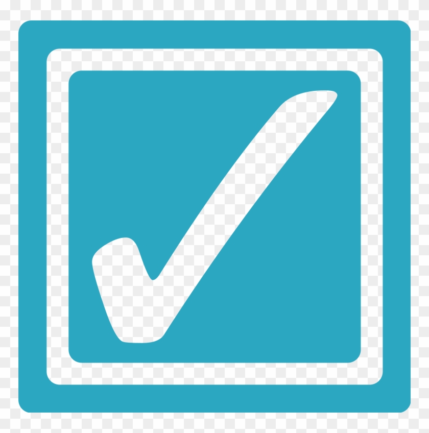 File - Teal Checkbox-checked - Svg - Check Box Teal #988612