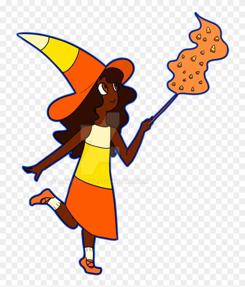 Candycorn Witch By Amateurowl - Cartoon #991217