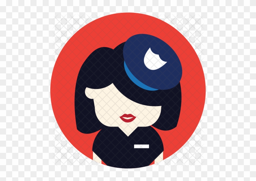 Police Woman Icon - Police Officer #992384