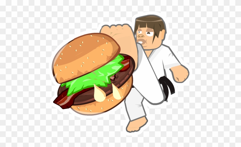 Karate Burger - Cartoon #993460