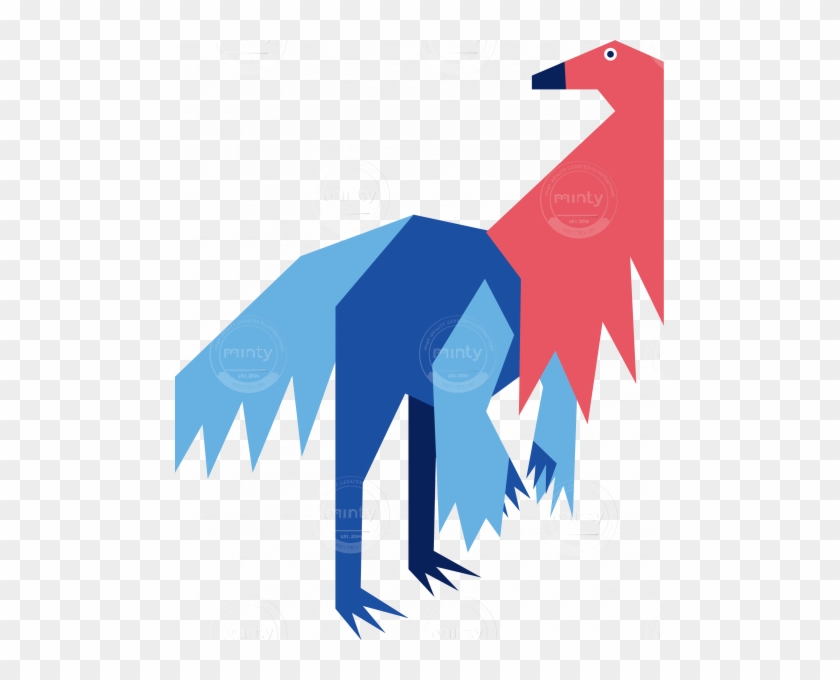 Ornithomimus Dinosaur - Graphic Design #993475