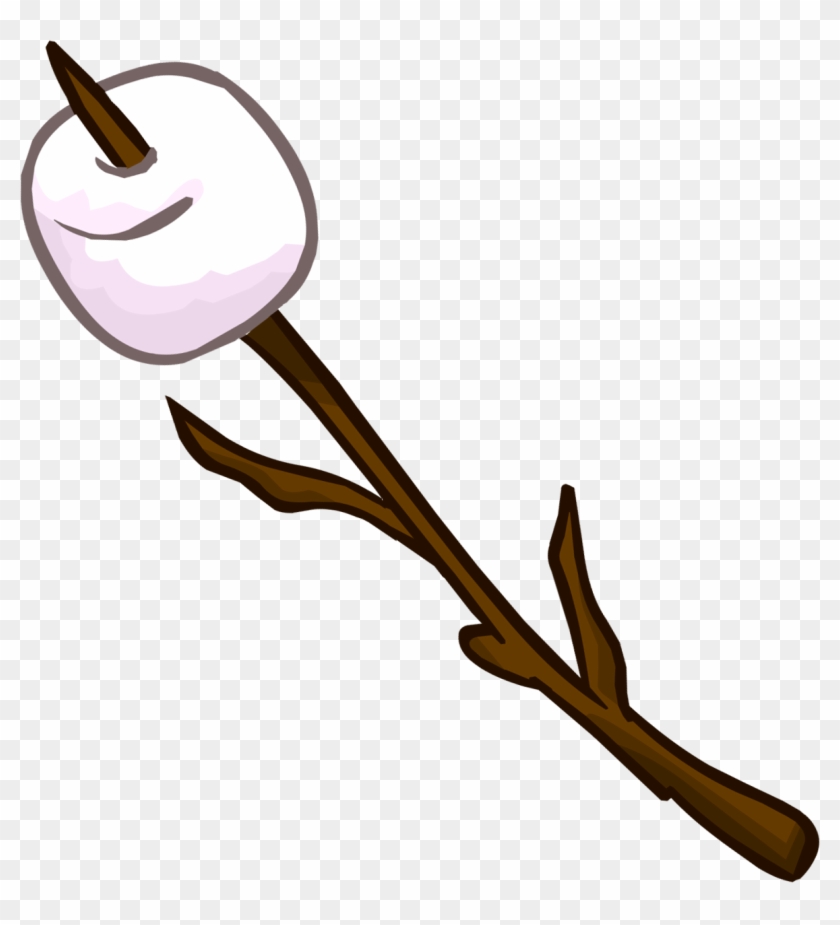 Campfire Marshmallow Clipart Free Clipart Images - Marshmallow On A Stick Clipart #174445