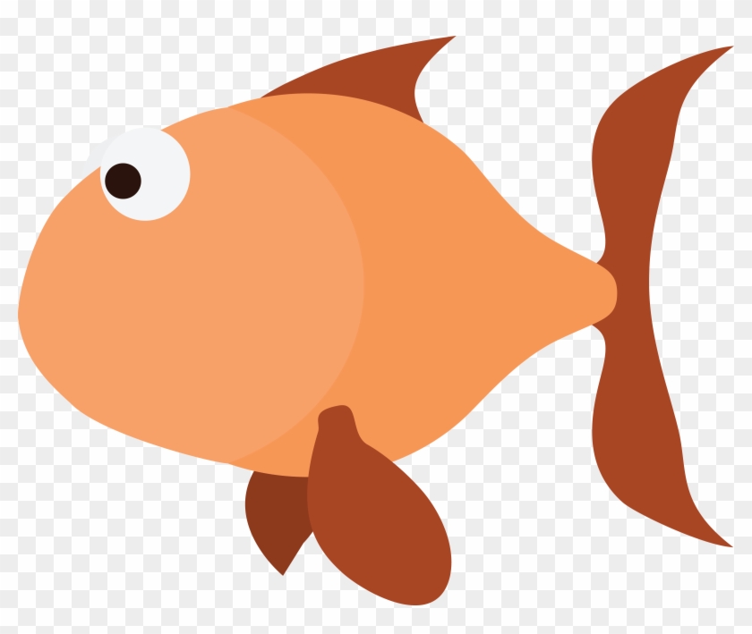 Free Clipart Of An Orange Fish - Clip Art #175272