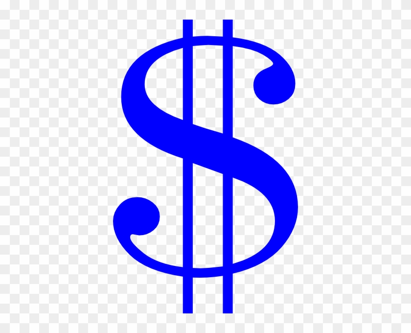 Blue Dollar Sign - Dollar Sign Clip Art #175864