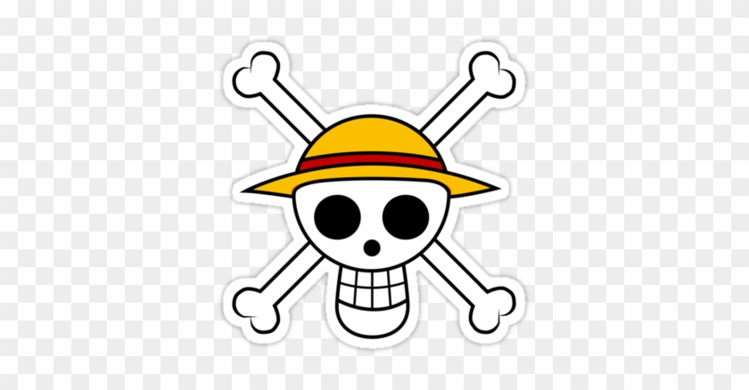 One Piece Pirate Flag Logo - One Piece Flag, HD Png Download , Transparent  Png Image - PNGitem