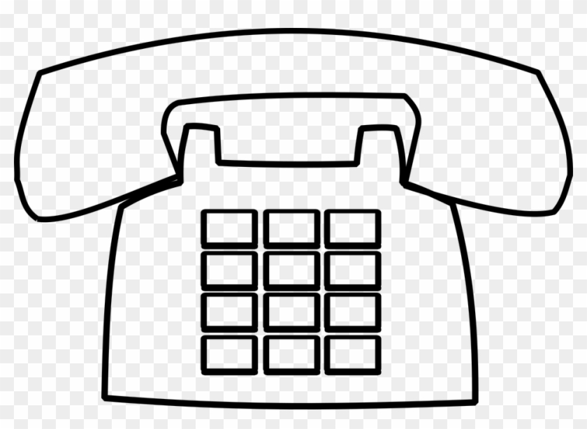 Email Clipart - Black And White Images Of Telephone #176799