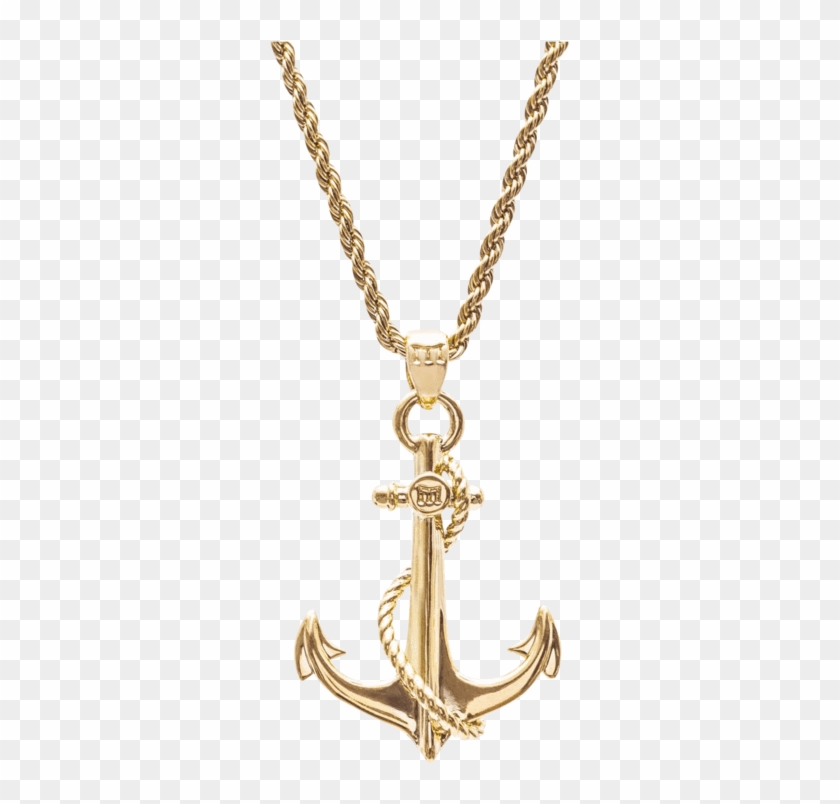 Anchor Necklace - Gold - Marcozo - Gold #178408