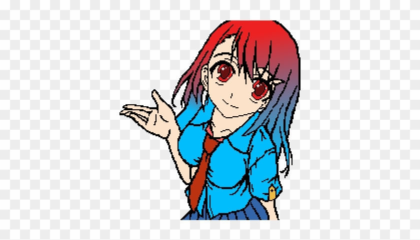 Anime Girl Anime Girl Pixel Art Free Transparent Png Clipart Images Download
