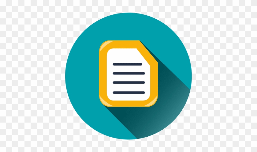 Document Circle Icon Transparent Png - Ícone Documento Png #996771